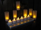 出口创意 12座充电蜡烛灯 庆典蜡烛 酒吧 SPA 咖啡 茶馆蜡烛灯
