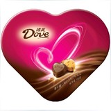 圣诞节情人节礼物生日礼物Dove/德芙心语98g心形巧克力礼盒铁盒装