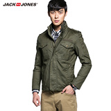 |JackJones杰克琼斯男士修身立领工装夹克外套O|214121020