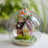 diy小屋浪漫爱琴海玻璃球手工制作拼装房子模型玩具生日礼物女生