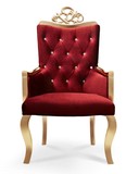 新古典餐椅子 欧式休闲布艺餐椅 实木带扶手椅子酒店ktv洽谈桌椅