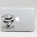 海贼王路飞  MacBook苹果笔记本个性贴纸局部贴黑白贴苹果广告