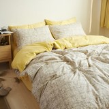 北欧简约韩式宜家田园风格子纯棉四件套床上用品全棉三件床品床单