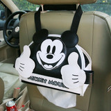 迪士尼米奇汽车纸巾盒套杂物收纳盒椅背挂袋车用储物车内置物用品