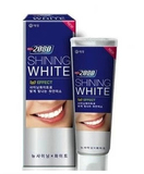 韩国进口正品 爱敬2080 亮白3D美白牙膏100G 泡沫丰富 清新去口臭