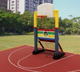 儿童篮球足球架组合幼儿园体育用品足球网篮球架篮球框足球双用架