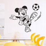 体育运动用品店儿童房间卧室装饰墙贴纸卡通迪斯尼米奇米老鼠足球