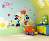 米奇老鼠卡通贴 儿童房背景墙壁贴纸家居贴饰  可移除环保墙贴