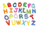 木制卡通26个英文字母/字母冰箱贴，早教益智最全的母婴用品