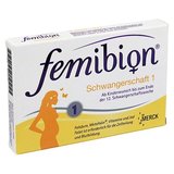 预定 孕妇必备 德国最好的孕妇叶酸 femibion 1段 (1个月量) 30片