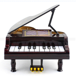 新款包邮钢琴模型21键音乐盒可弹奏的八音盒儿童益智启蒙生日礼物