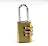优惠特价高级全铜密码锁3位---挂锁 纯铜锁健身房锁箱锁箱包锁