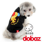 哆比DOBAZ淘气鼠鼠加厚T恤黑色宠物服饰泰迪博美雪纳瑞小狗衣服赞