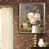 3D印花十字绣油画花瓶牡丹花十字绣新款客厅餐厅卧室简约现代花卉