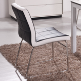 厂家直销 特价 简约现代不锈钢餐椅 PU皮  高档餐桌椅子餐椅