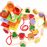 儿童玩具穿线串珠子 10个月宝宝益智早教智力玩具1-2-3-4-5-6周岁