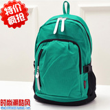 新款小清新韩版日式纯色帆布双肩包旅游背包男女中小学生儿童书包