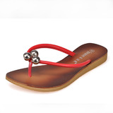2012夏季新款韩版正品女式鞋平底平跟女凉鞋真皮拖鞋夹脚包邮