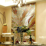 玛雅欧式抽象客厅壁画水晶玻璃马赛克拼图玄关过道电视背景墙瓷砖