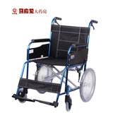 上海三贵MIKI轮椅车 MC-43K 颜色随机 小轮可折叠铝合金 正品包邮