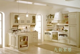 九韵橱柜 青岛工厂直销 整体厨房 橱柜定做欧式田园吸塑门板