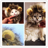 丛林之王 宠物小狗 宠物猫咪假发 搞笑狮子头套 帽子 保暖可爱