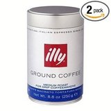 illy， Ground Coffee Drip Grind (Medium Roast， Blue Band)