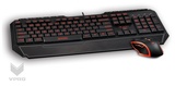 雷柏V100游戏键鼠套装有线鼠标键盘套装彩色背光呼吸灯鼠标usb
