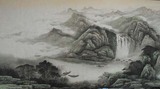 中国画水墨画-山水名家张伟元六尺 整张山水4