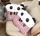 布迪 熊猫先生汽车坐垫 卡通可爱汽车坐垫 单片 单座 透气双孔