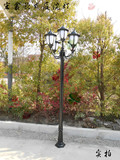 led庭院灯3头5头欧式铝灯庭院灯3米3.5米户外路灯小区灯广场灯