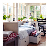 宜家代购 汉尼斯 沙发床 双人床和储物床 坐卧两用床北欧宜家家具