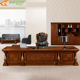 老板桌总裁桌实木大班桌豪华懂事长桌中式总经理办公桌椅组合家具