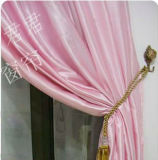 高档粉色五枚缎卧室客厅隔断屏风窗帘布料特价6.5元门幅2,。8米