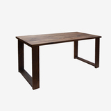 MUMO木蜡处理 全实木餐桌 黑胡桃木 可做工作台 木墨原木餐桌