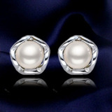 纯天然淡水珍珠耳环s925纯银耳钉防过敏天然珍珠耳环精致特价耳饰