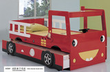 双层消防车床 儿童家具婴儿  卡通 子母 上下 汽车跑赛 健康环保