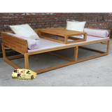 免漆榆木家具明清仿古罗汉床 现代新中式禅意床榻现代简约沙发床