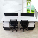 办公家具 会议桌办公桌职员桌 4四人位工作位员工电脑桌钢架屏风