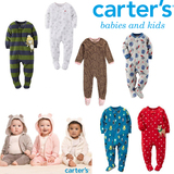 美国正品Carter's卡特宝宝摇粒绒长袖连体睡衣卡通爬爬服国内现货