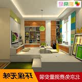 卧室储物北京榻榻米衣柜定制定做床组合书桌书柜订制订做地台家具