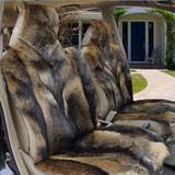 澳羊 汽车坐垫冬季羊毛坐垫新款真皮狼皮坐垫全包纯车座垫套用品