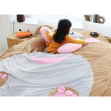 超大小号加厚兔子懒人床睡垫双人榻榻米个性卡通沙发睡袋龙猫床
