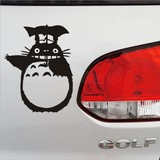 PET可爱卡通龙猫个性后视镜贴 汽车实习贴 创意反光车身贴纸
