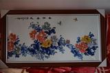 王金泉瓷板画..1.25*0.7米中堂高温釉下彩名家手绘景德镇陶瓷精品