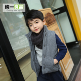 纯一良品韩国男童装加厚儿童夹棉马甲2015秋冬新款男童外套潮