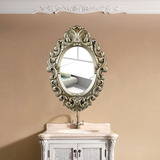 特价復古挂壁鏡子欧式壁挂镜子化妆镜巴洛克浴室镜卫生间装饰镜
