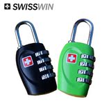 SWISSWIN瑞士十字四轮密码锁箱包挂锁