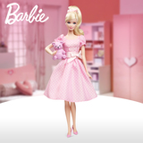 【天猫超市】新品珍藏版芭比之粉色祝福Barbie娃娃儿童节礼物