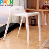 马椅换鞋凳创意矮凳 备用餐椅 塑料椅子创意凳子 餐桌椅 家用椅子